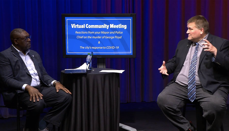 BP Community Conversations-feature Virtual Community Meeting at CCX studios