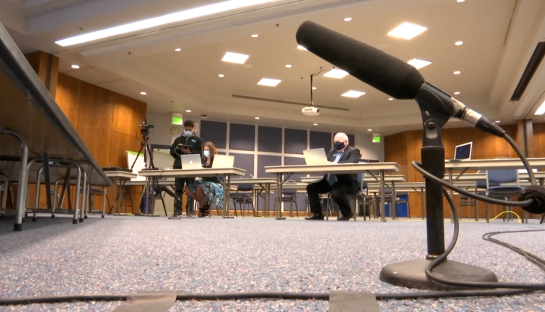 Anoka-Hennepin production setup Picture of production setup for Anoka-Hennepin Schools 2020 Convocation