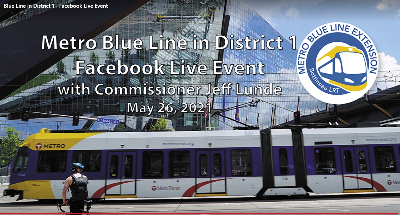 Metro Blue Line in District 1 Facebook Live Event